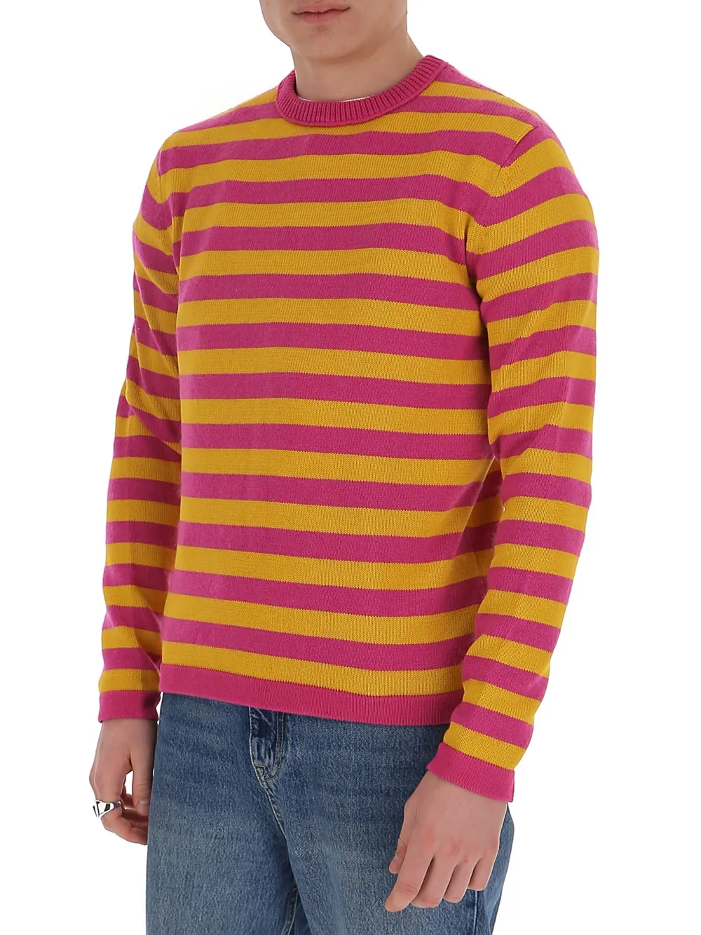 Acne Studios Striped Crewneck Knit Jumper