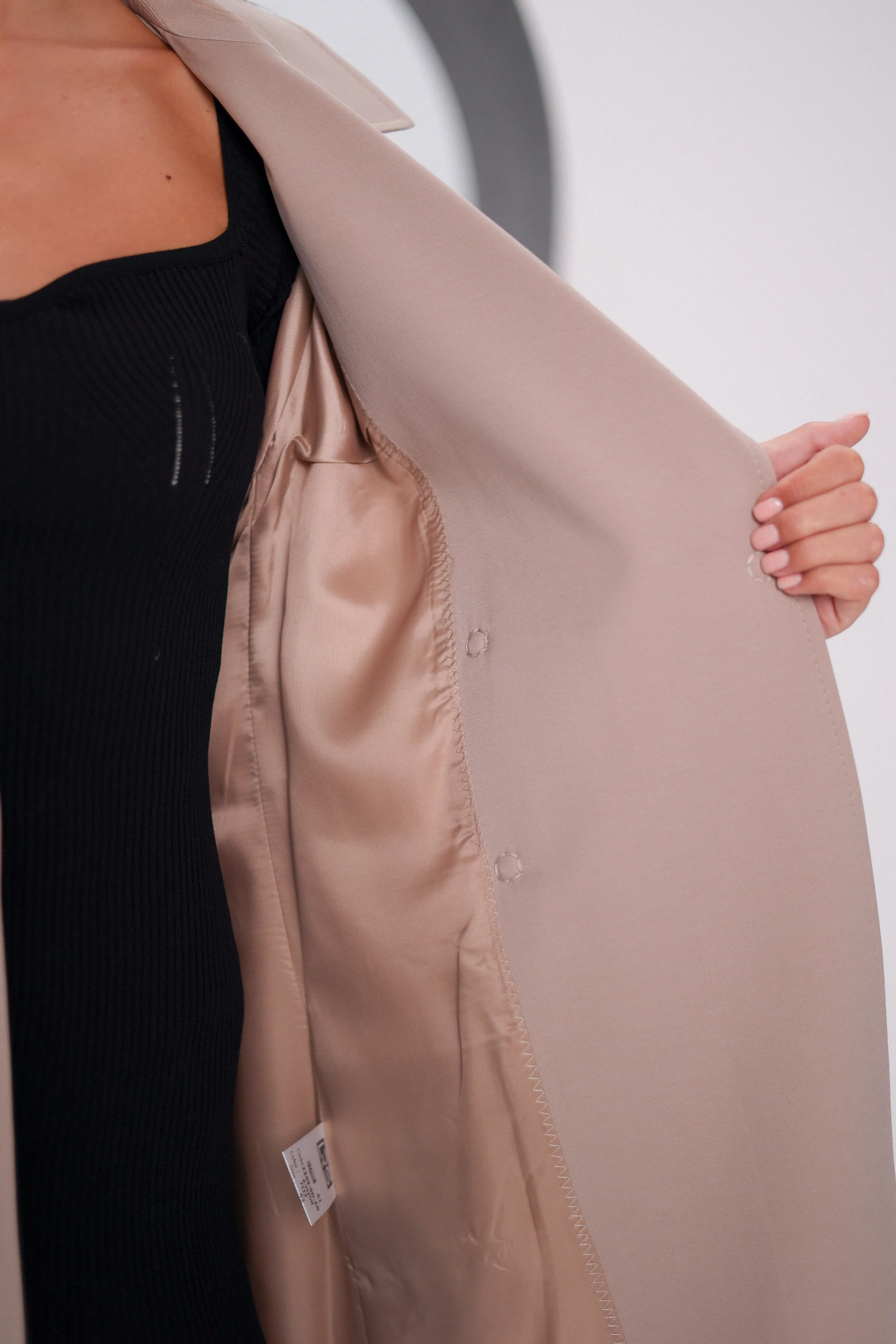 Aire Trench Coat in Blush