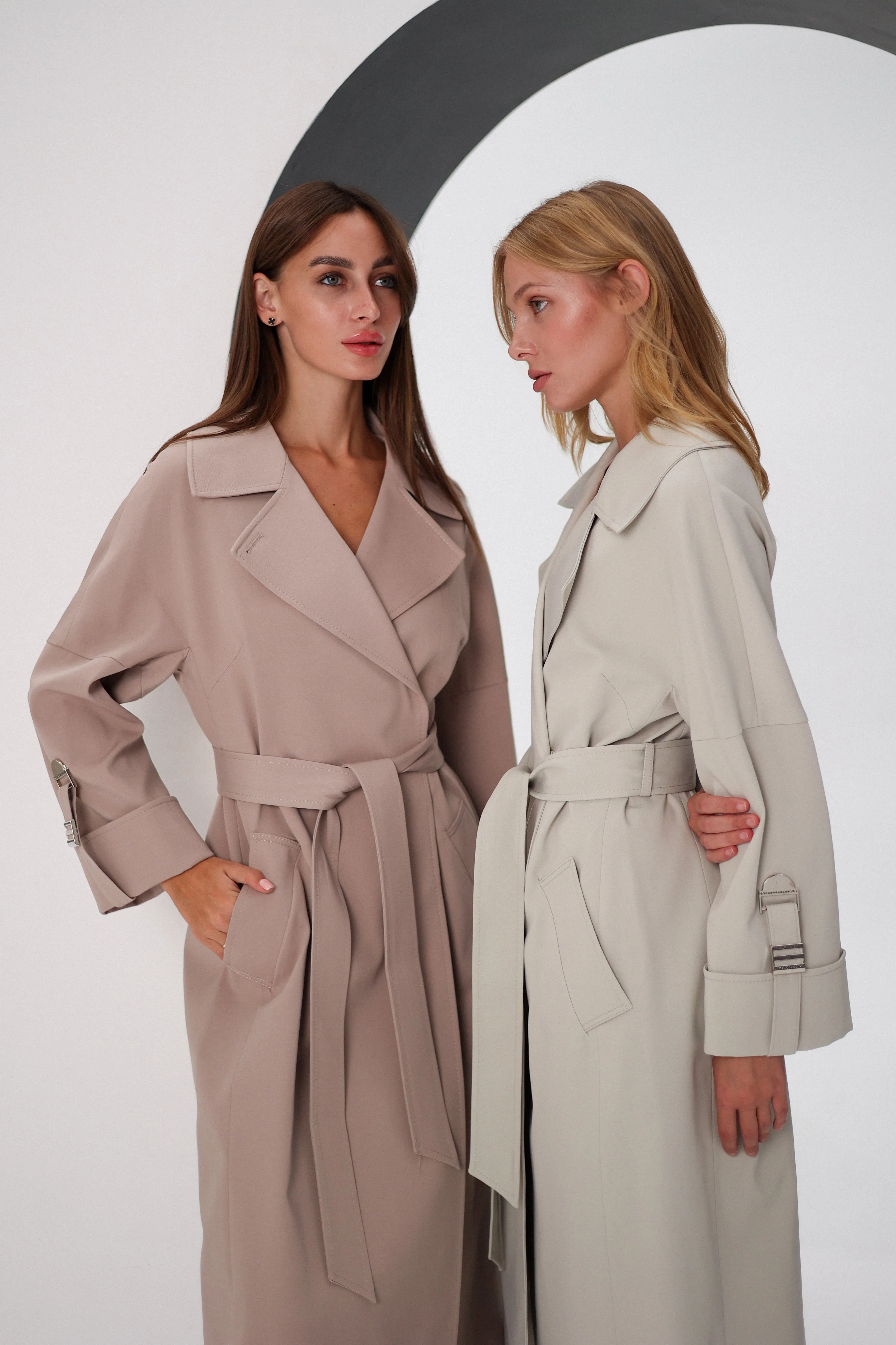 Aire Trench Coat in Blush