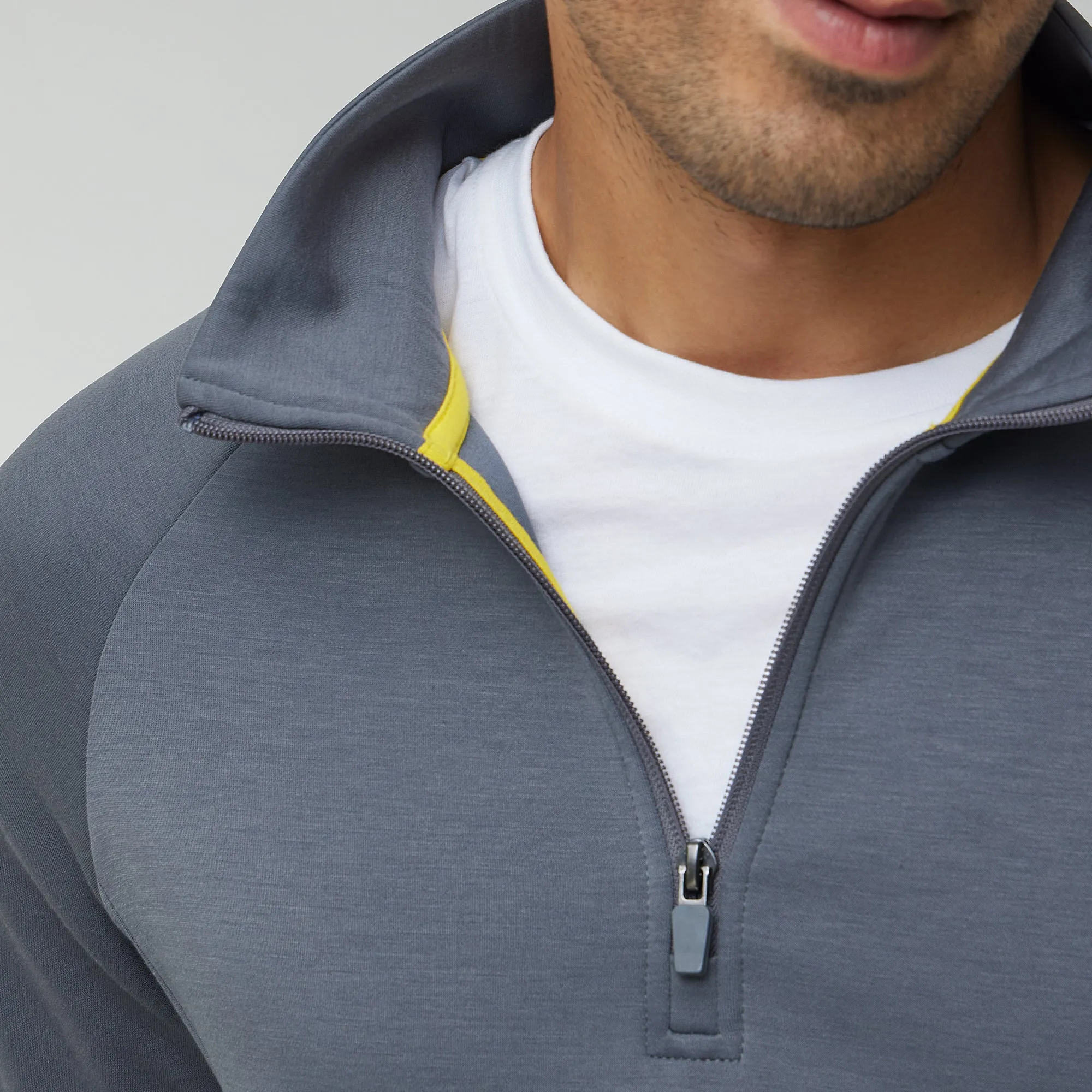 Alpha Half Zip Sweatshirt Ash Grey