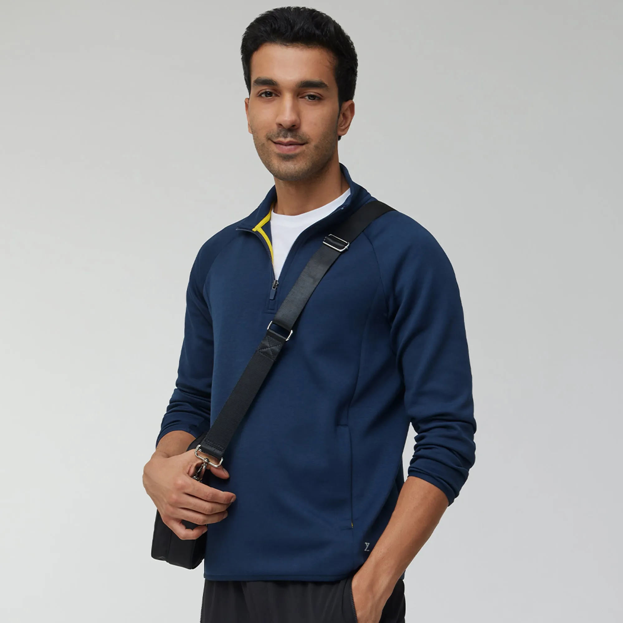 Alpha Half Zip Sweatshirt Midnight Blue