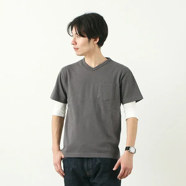 BARNS / BR-1101 Hanging jersey S/S V-neck