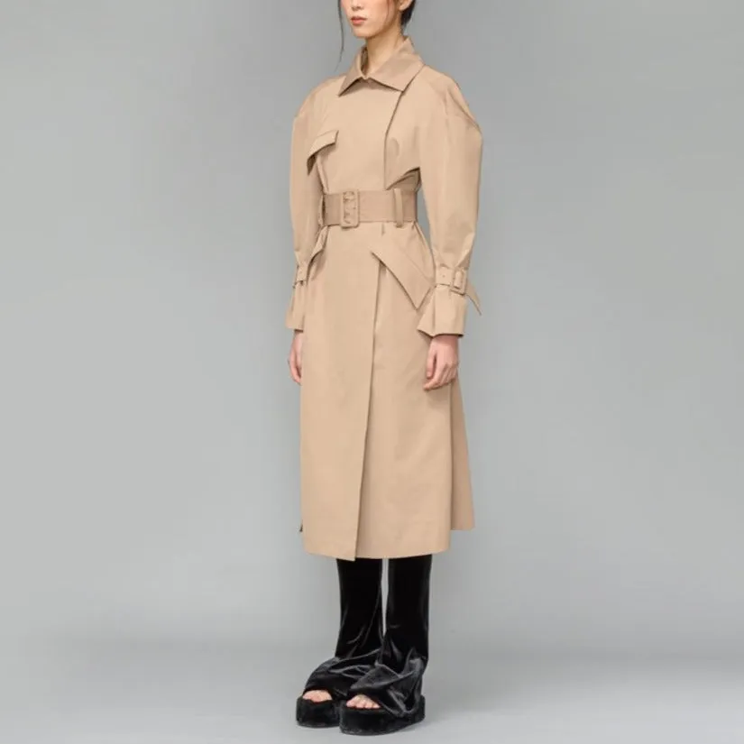 Basic structure signature trench coat