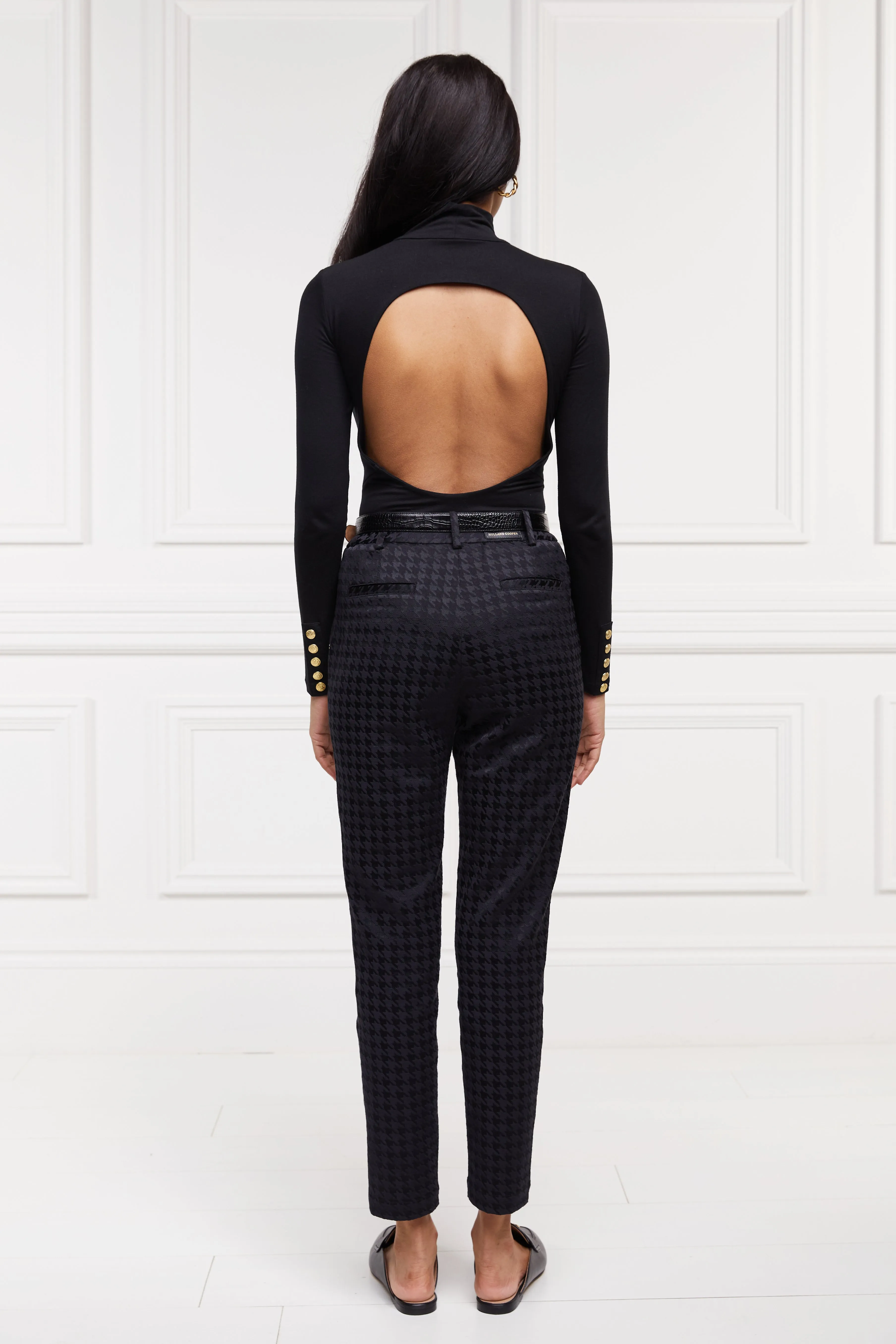 Bexley Tailored Trouser (Houndstooth Jacquard)