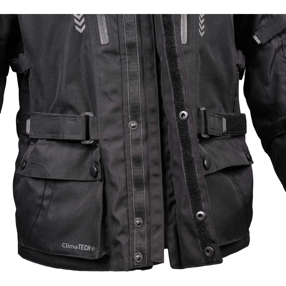 Bike It Triple Black Waterproof Adventure Jacket Black