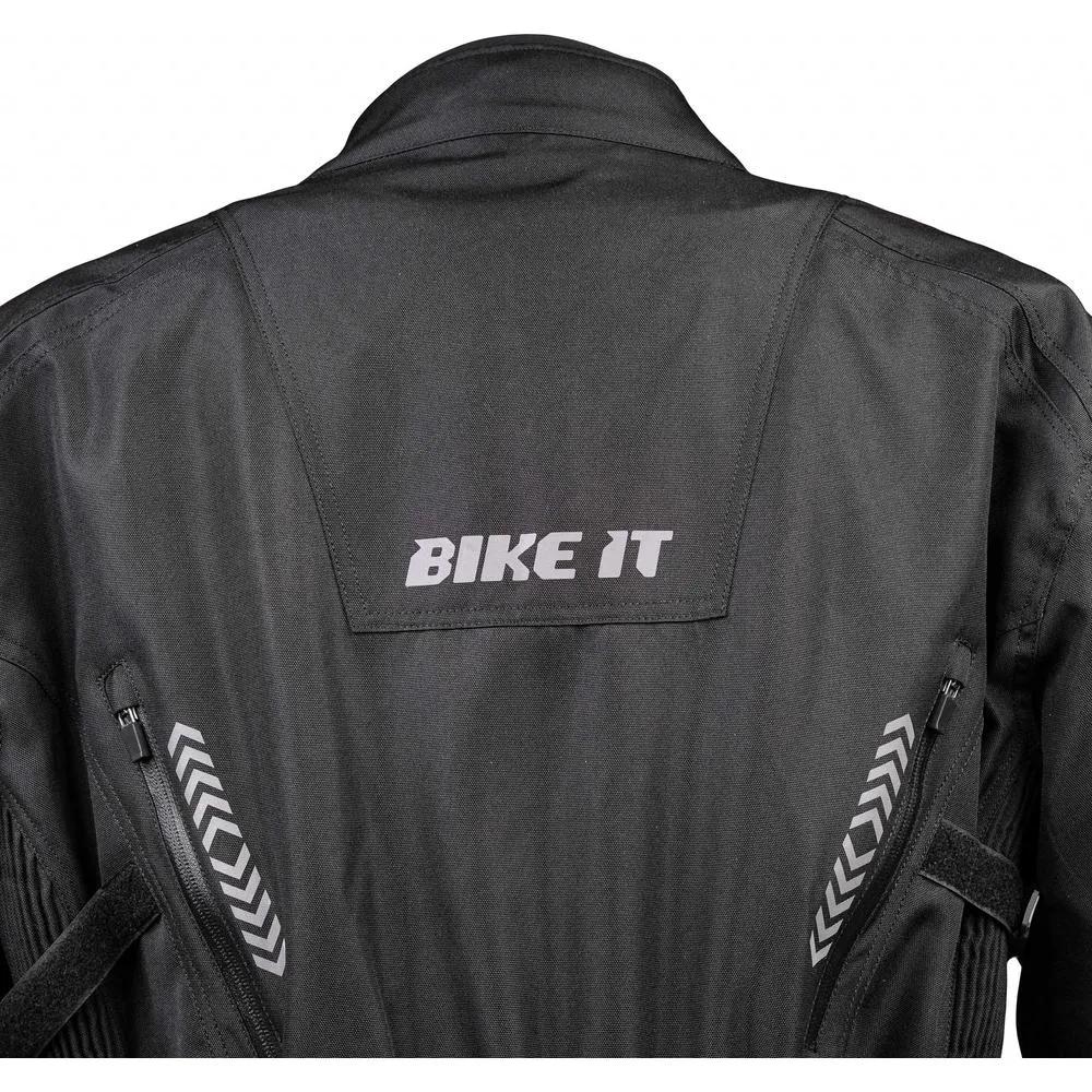 Bike It Triple Black Waterproof Adventure Jacket Black