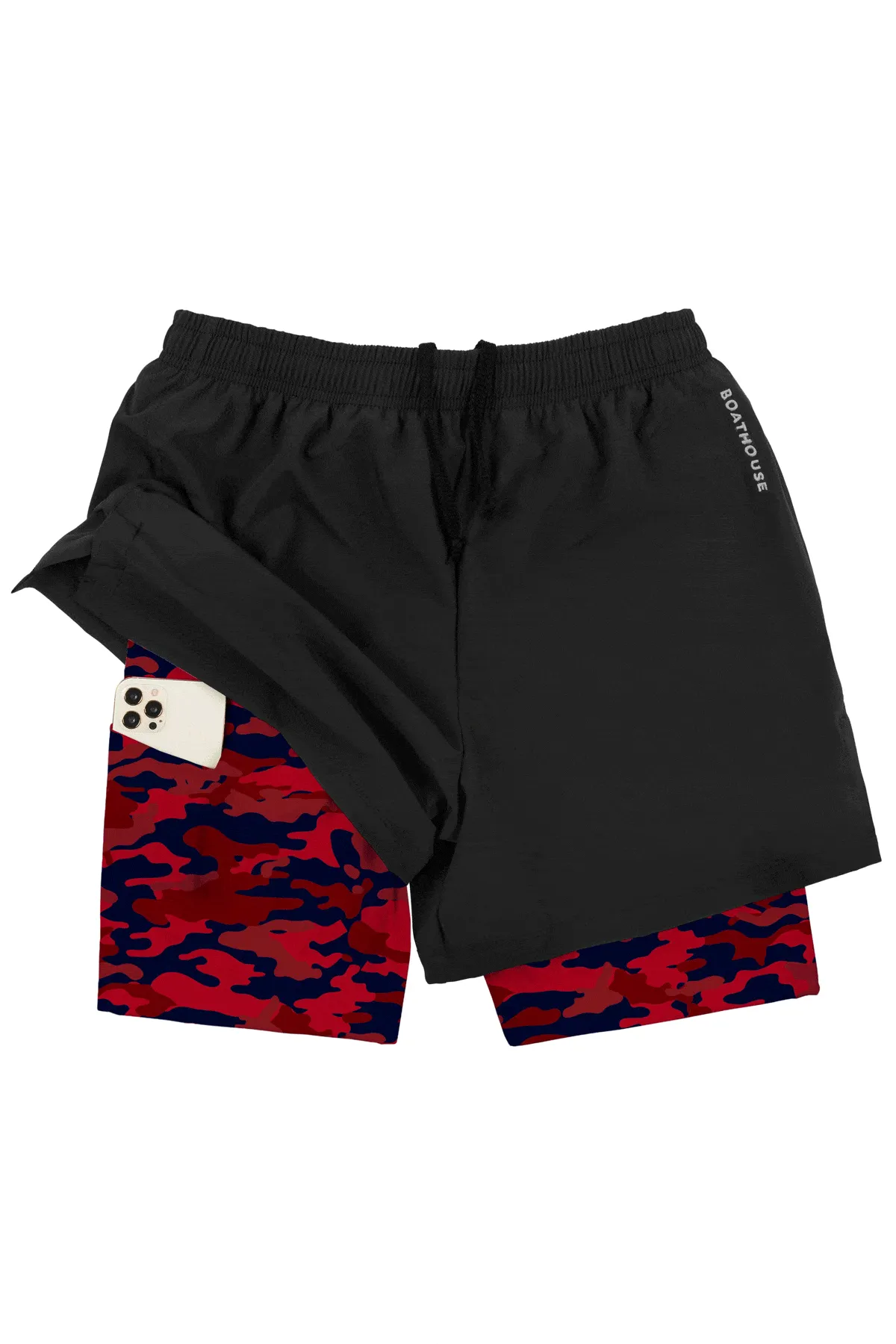 BOATHOUSE Men's Double Layer Training Shorts