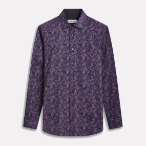 Bugatchi Double Face OOOHCOTTON Long Sleeve / Magenta