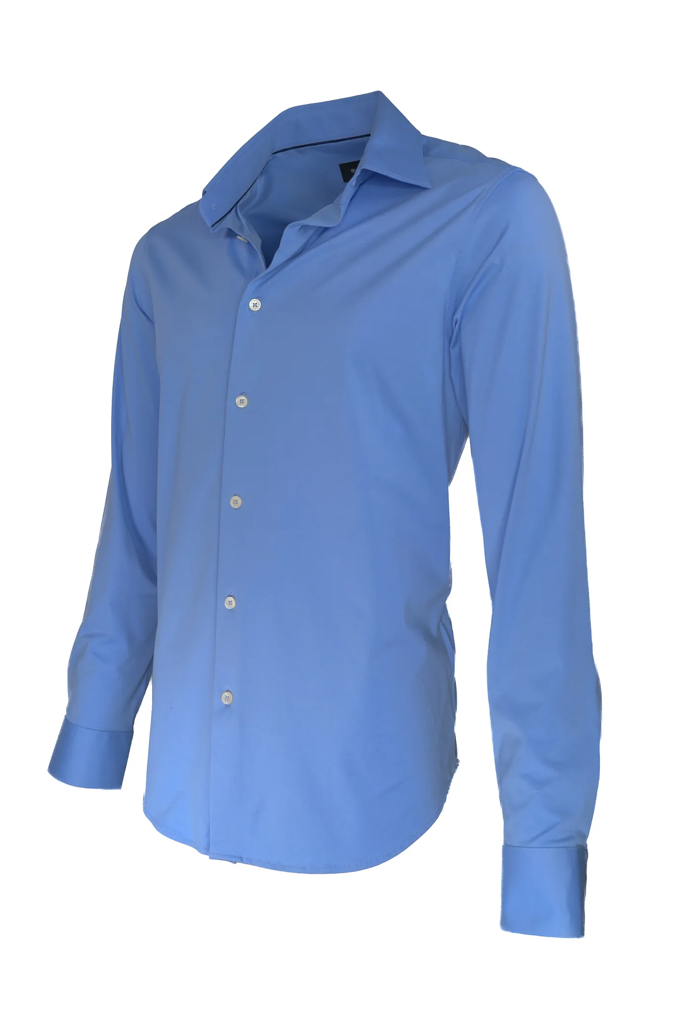 Bugatchi OoohCotton Stretch Shirt Blue