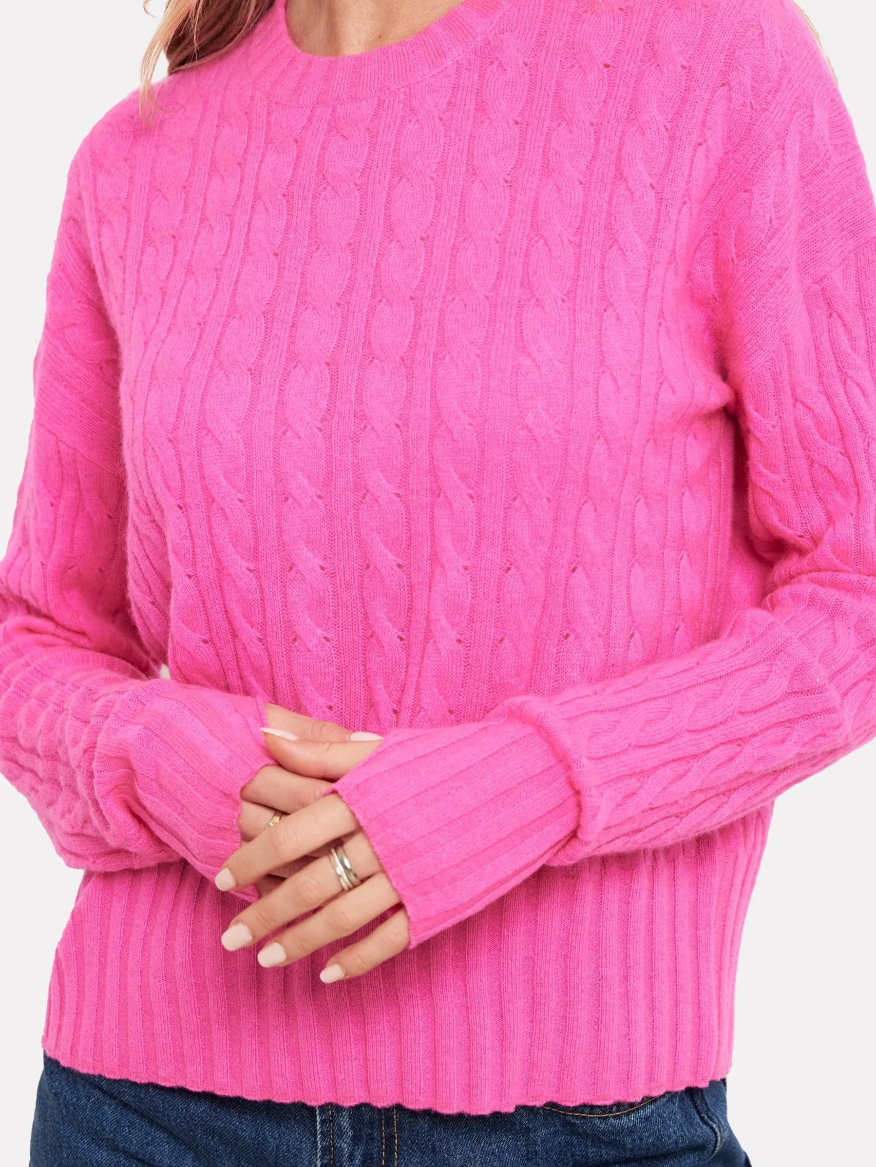 Cathy Cashmere Cable Knit