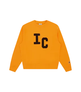 CHENILLE CREWNECK - ORANGE