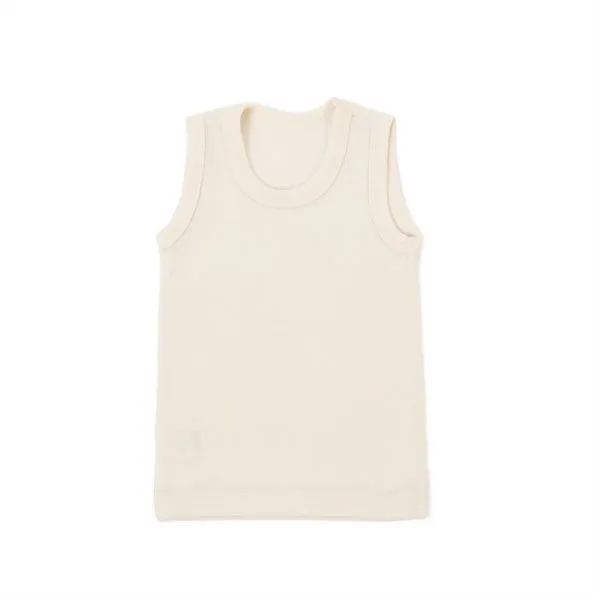 Children's wool & silk sleeveless shirt