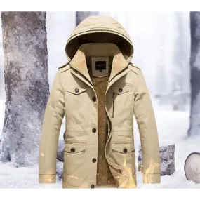 Commander Hooded Military Coat