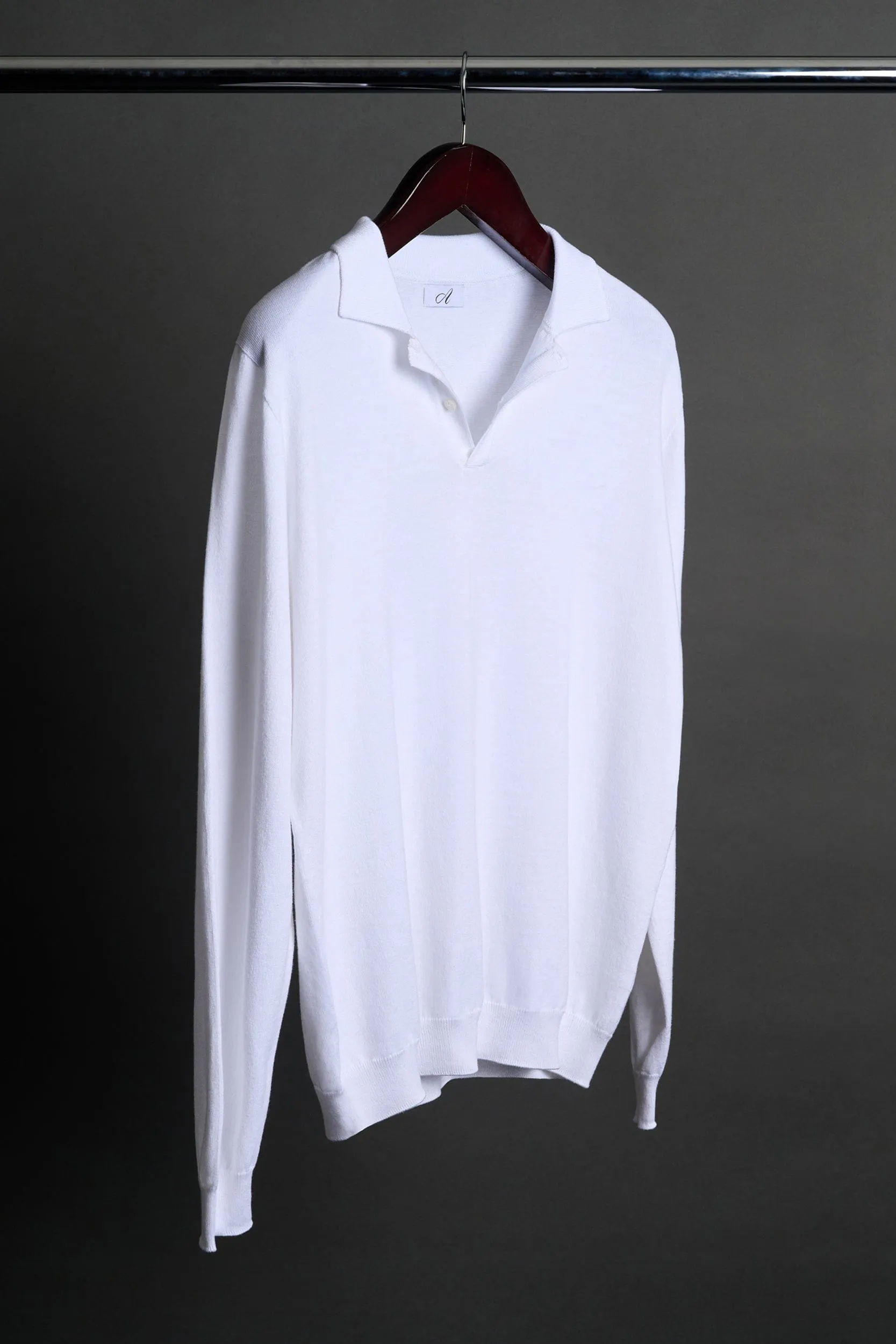 Dicky Long-Sleeve Cotton 2-Button Polo