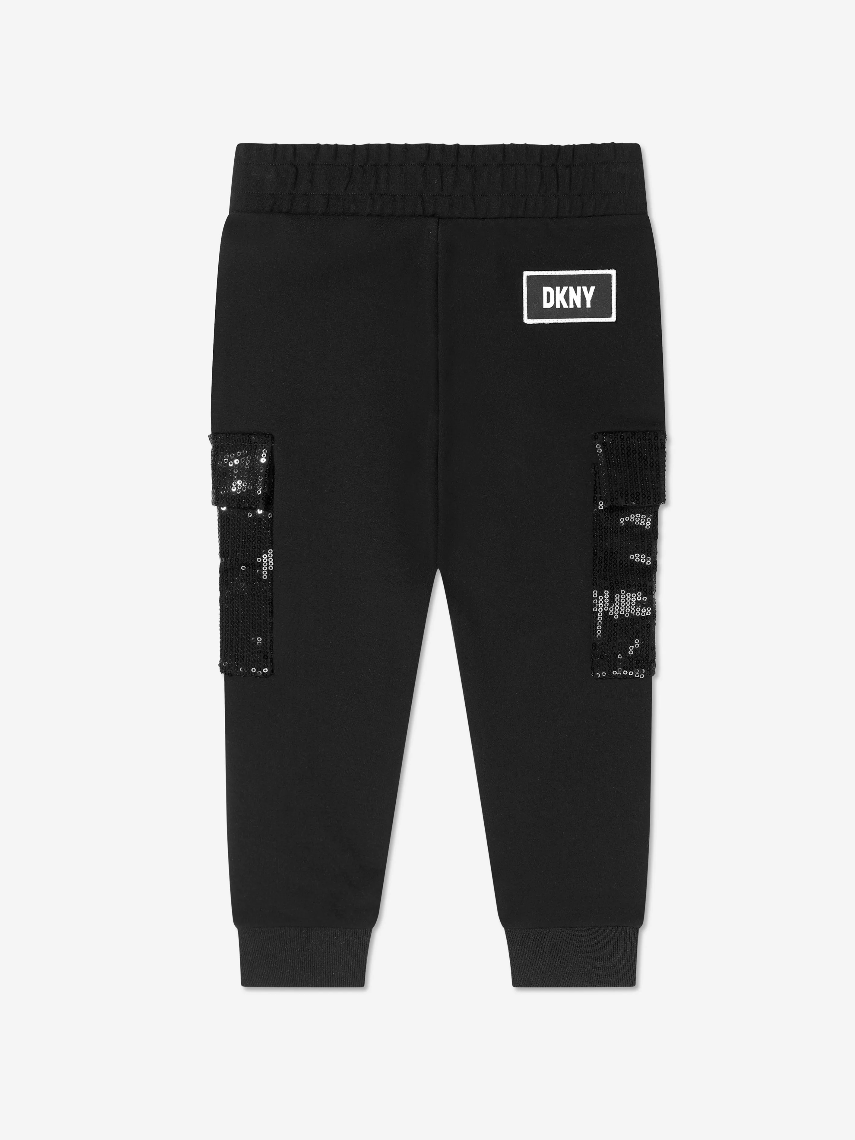 DKNY Girls Sequin Pocket Milano Pants