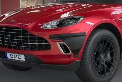 DMC Aston Martin DBX: Forged Carbon Fiber Fender Extensions: Wide Body Kit: Fit the OEM SUV & Q 007 DBX