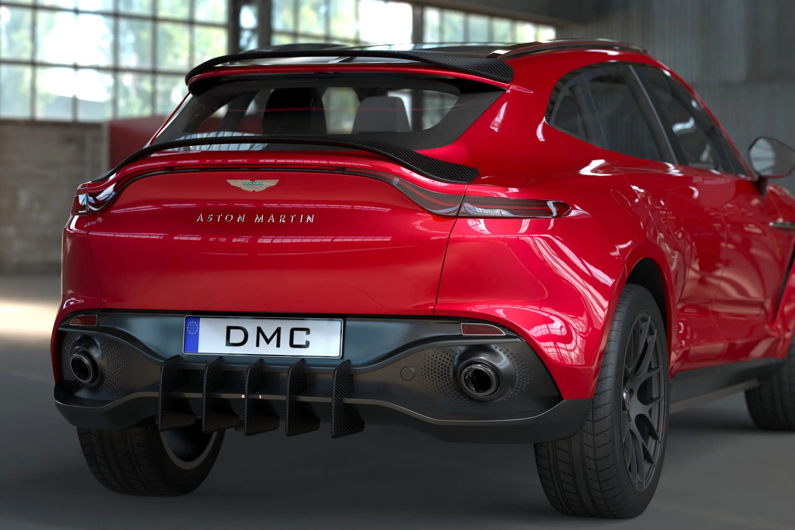 DMC Aston Martin DBX: Forged Carbon Fiber Rear Diffuser Fins: Fit the OEM SUV & Q 007 DBX