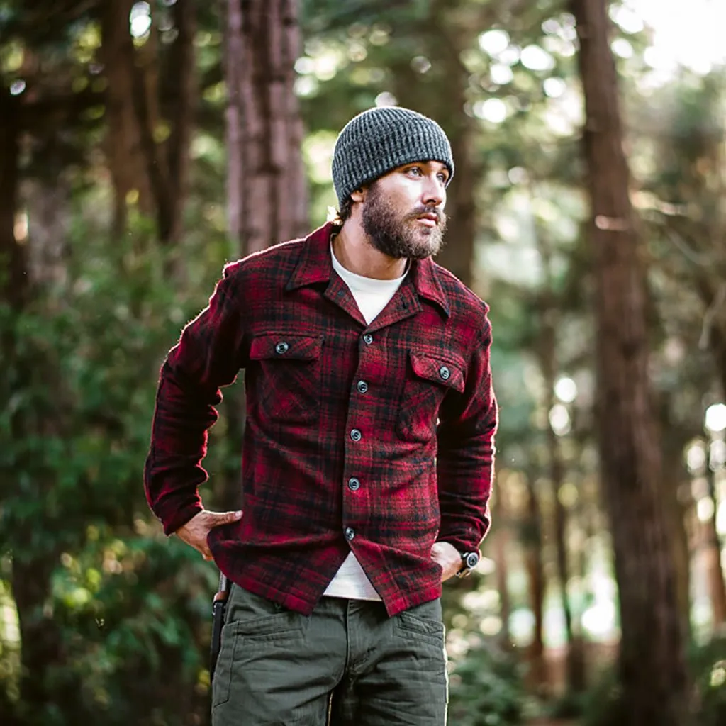 DRB Woodsman Shirt - Red-Black Plaid