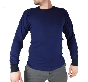 Dutch Military - Blue w/ black Long Sleeve Sweat Shirt – Crew Neck - Grade 1