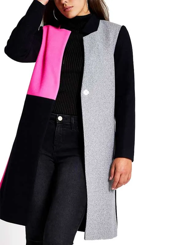 Emily Cooper Emily in Paris Color Block Coat