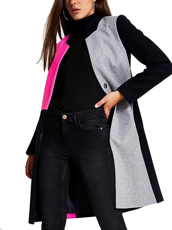 Emily Cooper Emily in Paris Color Block Coat