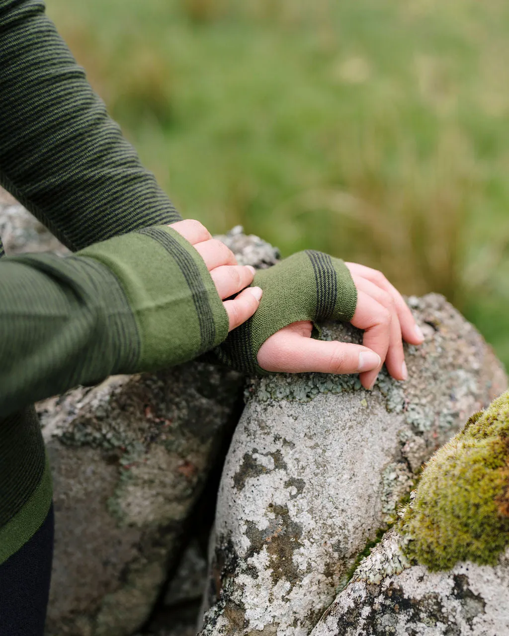 Fern Stripe Merino Base Layer