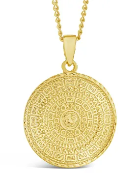 Gold Plated Medallion Necklace