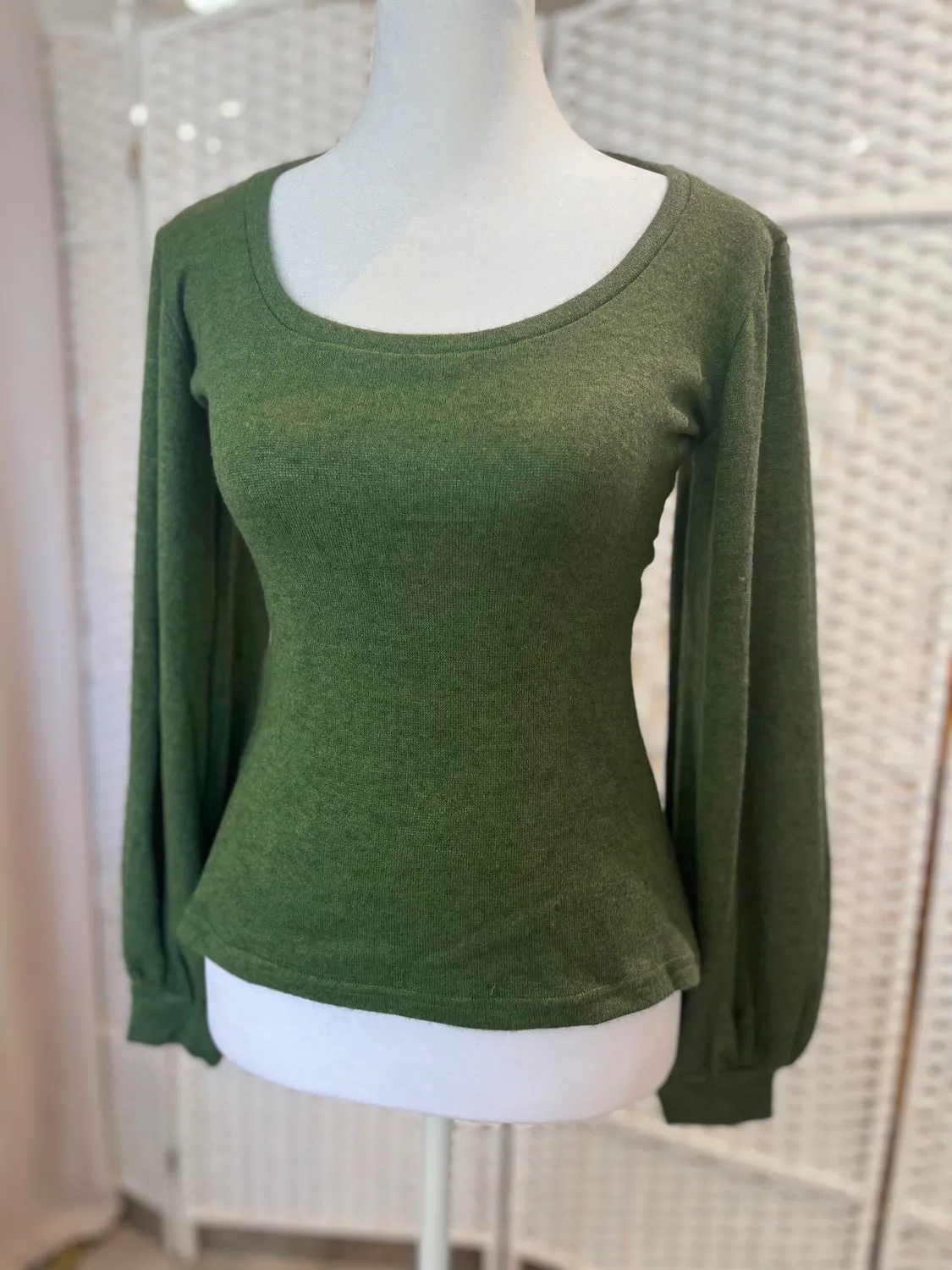 Grace Top - Softie Knit, Evergreen