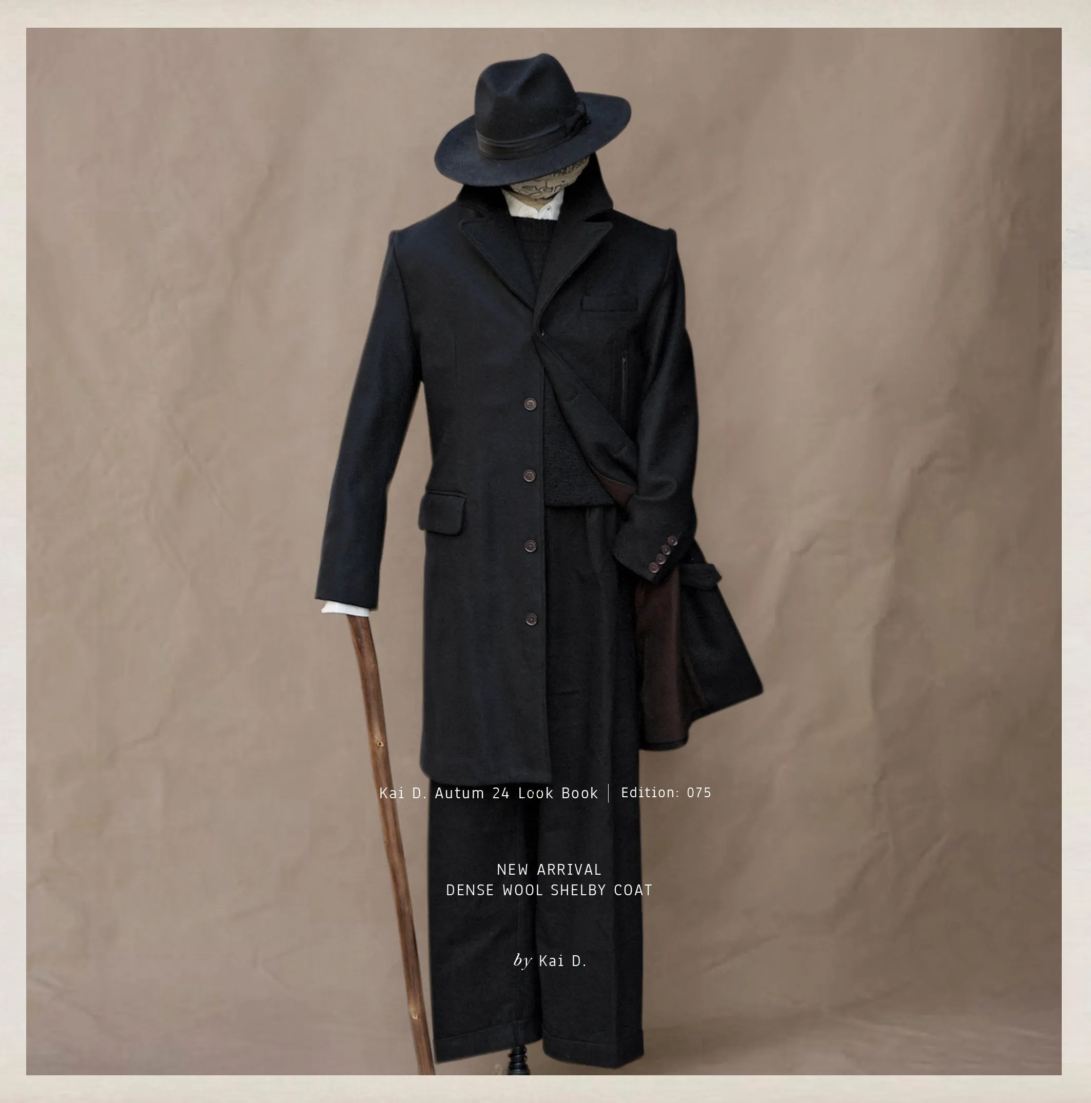 Heavy Wool Shelby Over Coat - S, M, L, XL (NO RETURN)