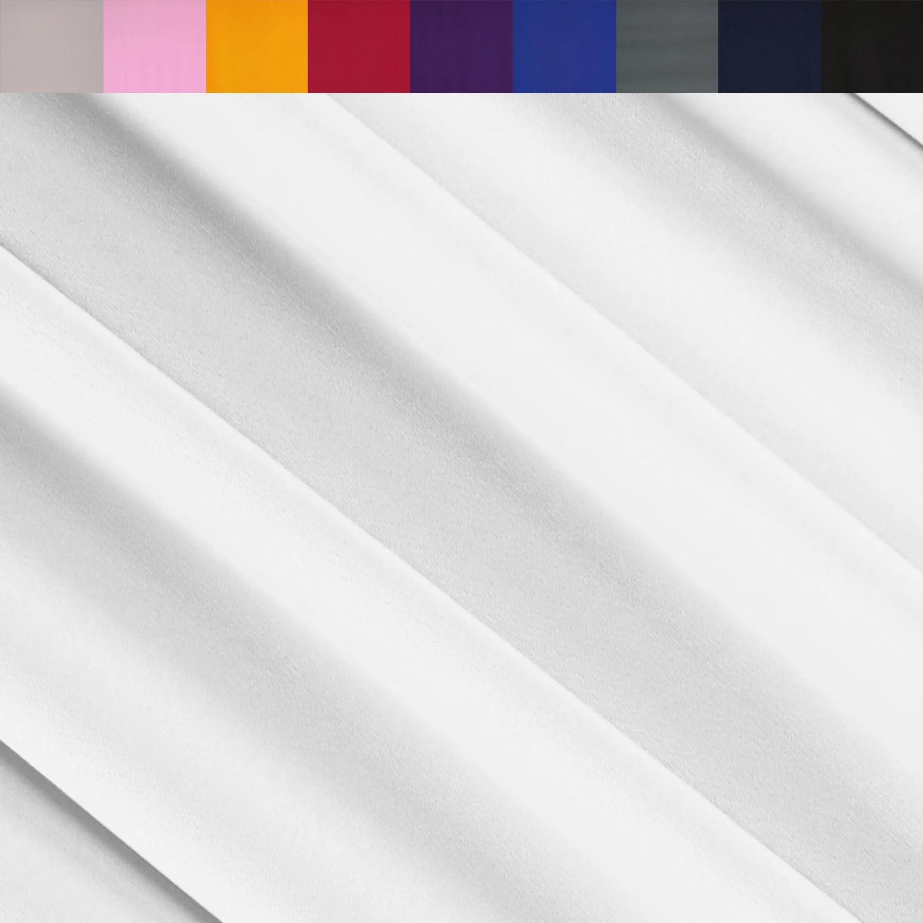 ITY Polyester Spandex Fabric | White