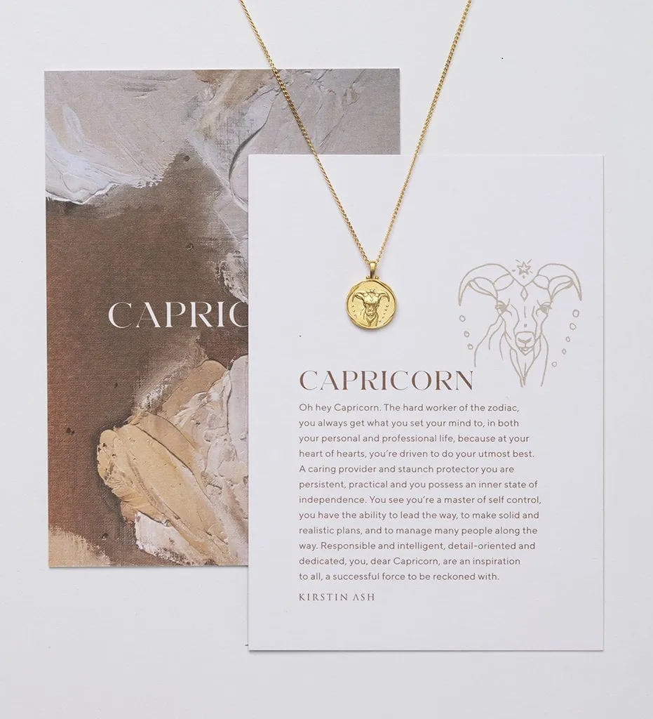 Kirstin Ash Capricorn Zodiac Necklace