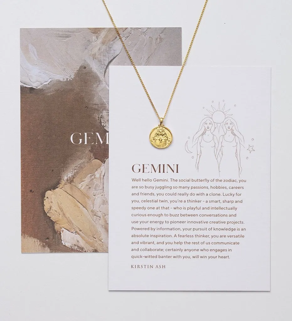 Kirstin Ash Gemini Zodiac Necklace