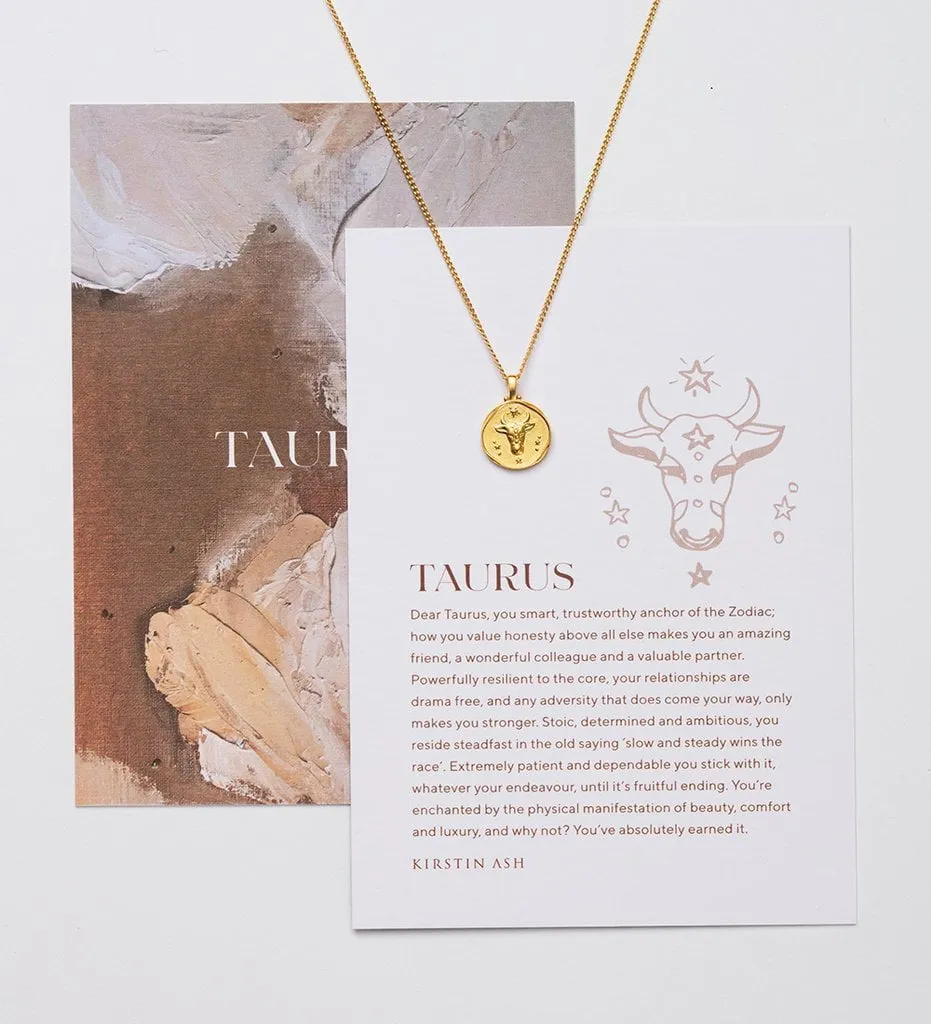 Kirstin Ash Taurus Zodiac Necklace