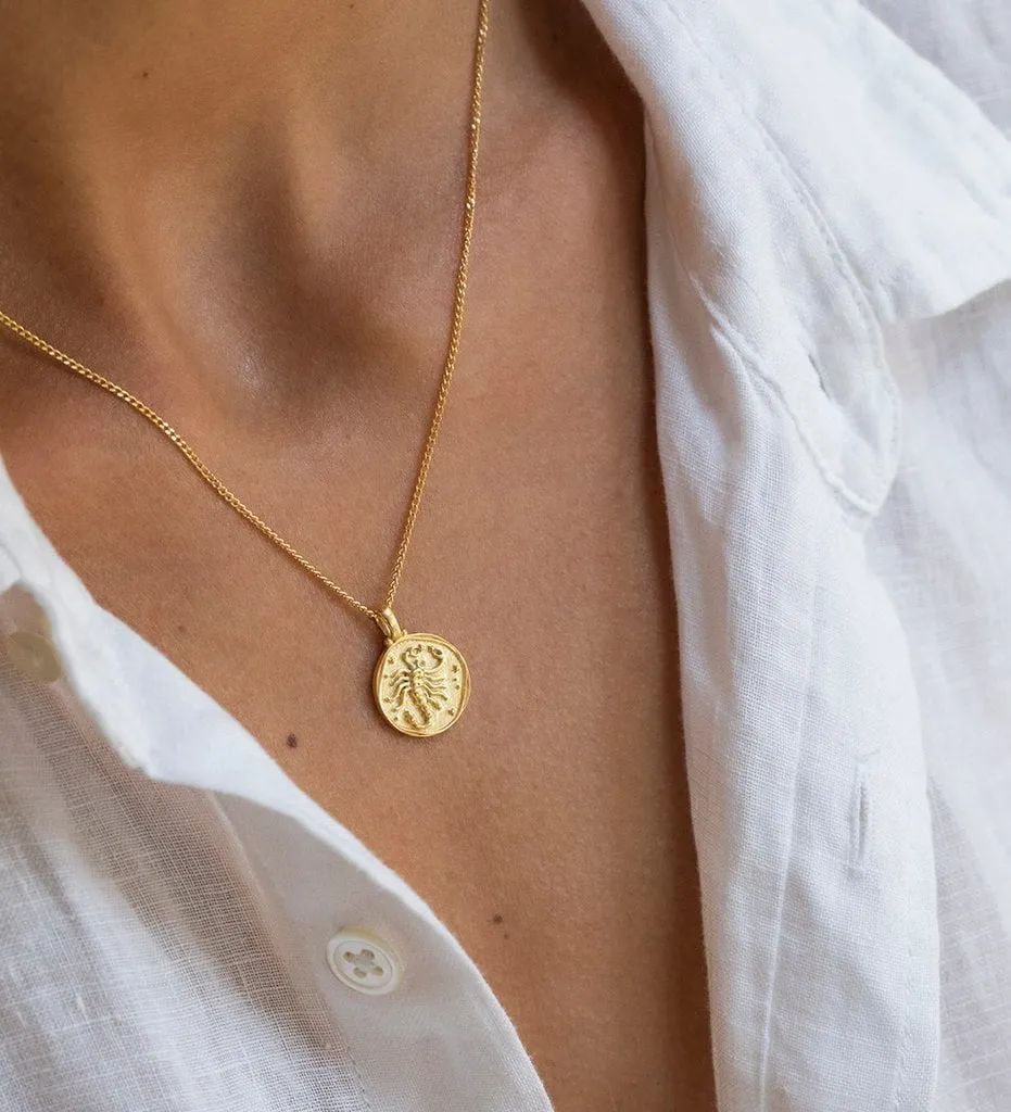 Kistin Ash Scorpio Zodiac Necklace