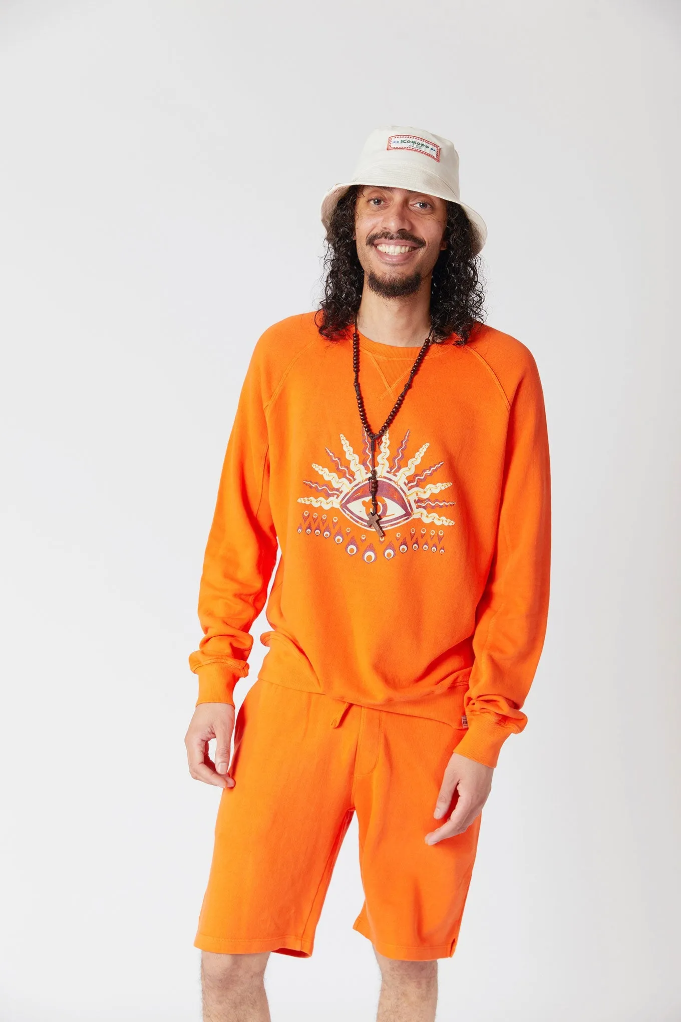 KOMODO'S EYE - GOTS Organic Cotton Crewneck Orange