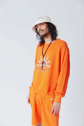 KOMODO'S EYE - GOTS Organic Cotton Crewneck Orange