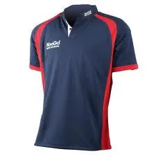 KOOGA JUNIOR  RUGBY PANEL TEAMWEAR MATCH/TRAINING SHIRT-NAVY/RED