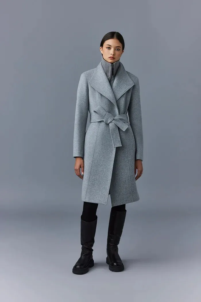 MACKAGE NORITA - 2-in-1 Double Face Wool Coat With Sash