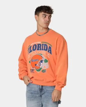 National Collegiate Athletic Association Florida Gators Script Champions Vintage Crewneck Washed Orange