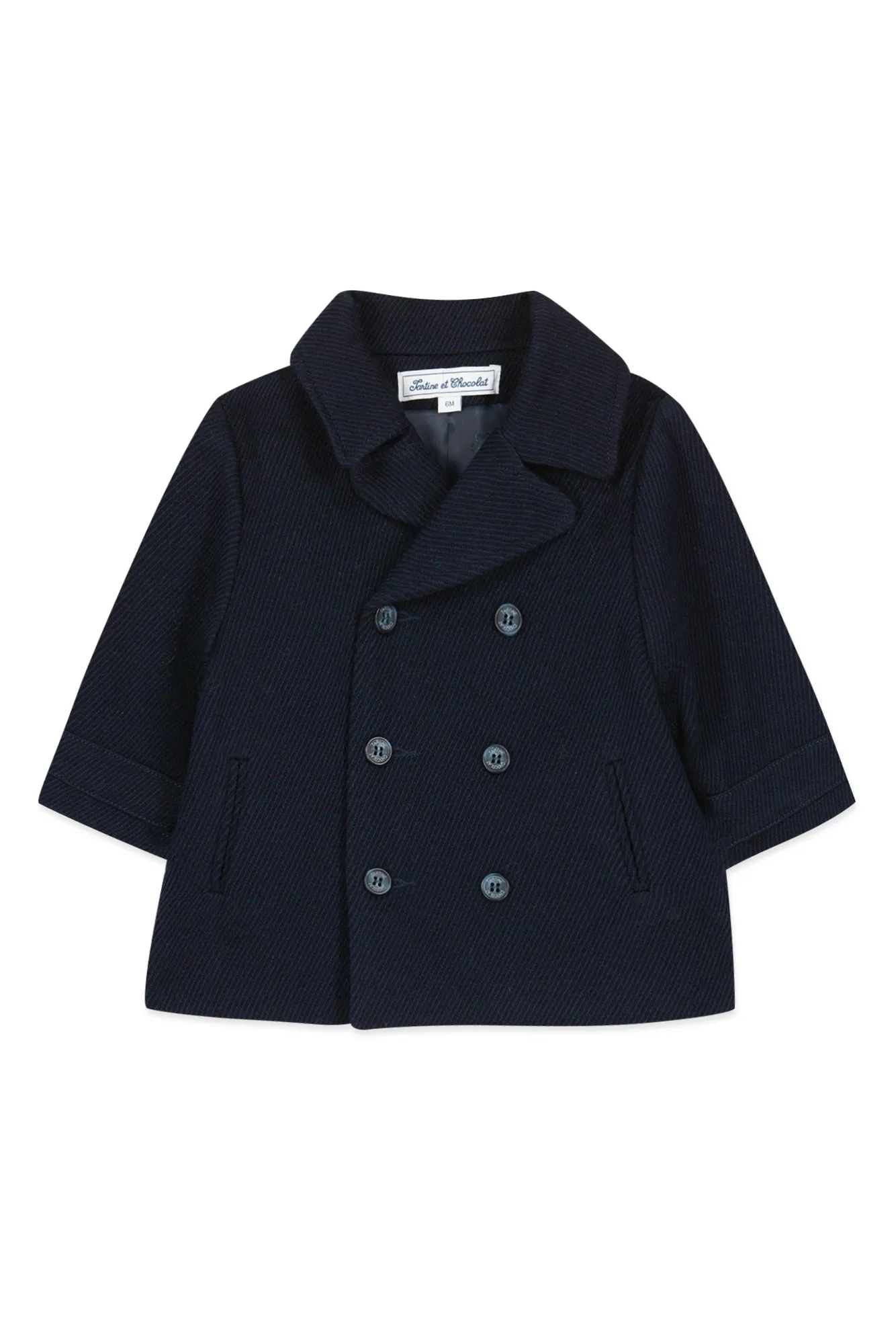 Navy Corduroy Baby Coat