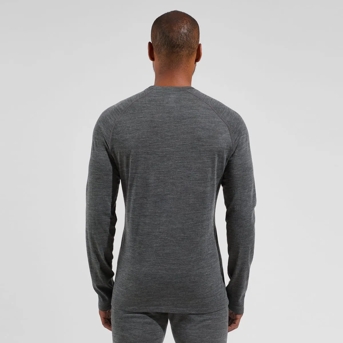 Odlo Men&#x27;s Performance Wool 150 Base Layer Matte Green/Dark Grey Melange | Buy Odlo Men&#x27;s Performance Wool 150 Base Layer Matte Green/Dark Grey Melange here | Outnorth