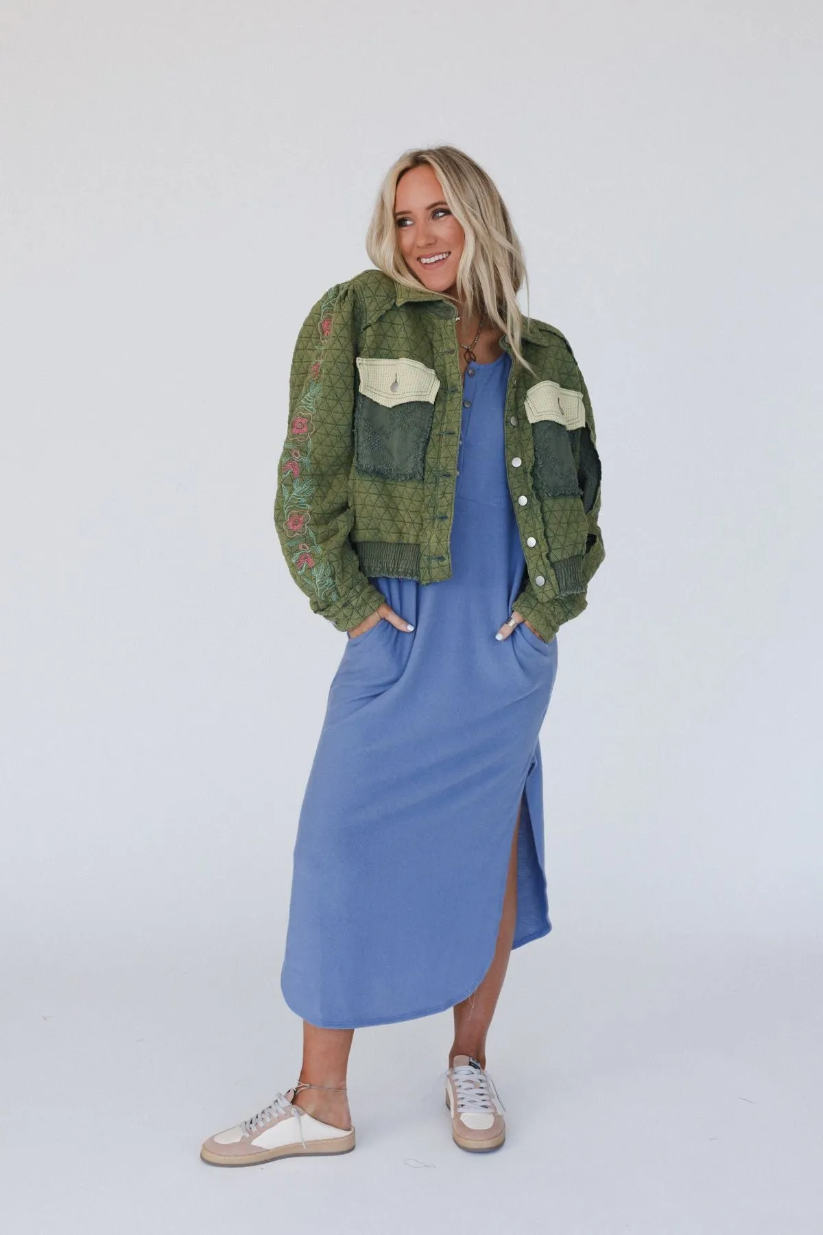 On The Vine Quilted Jacket - Green