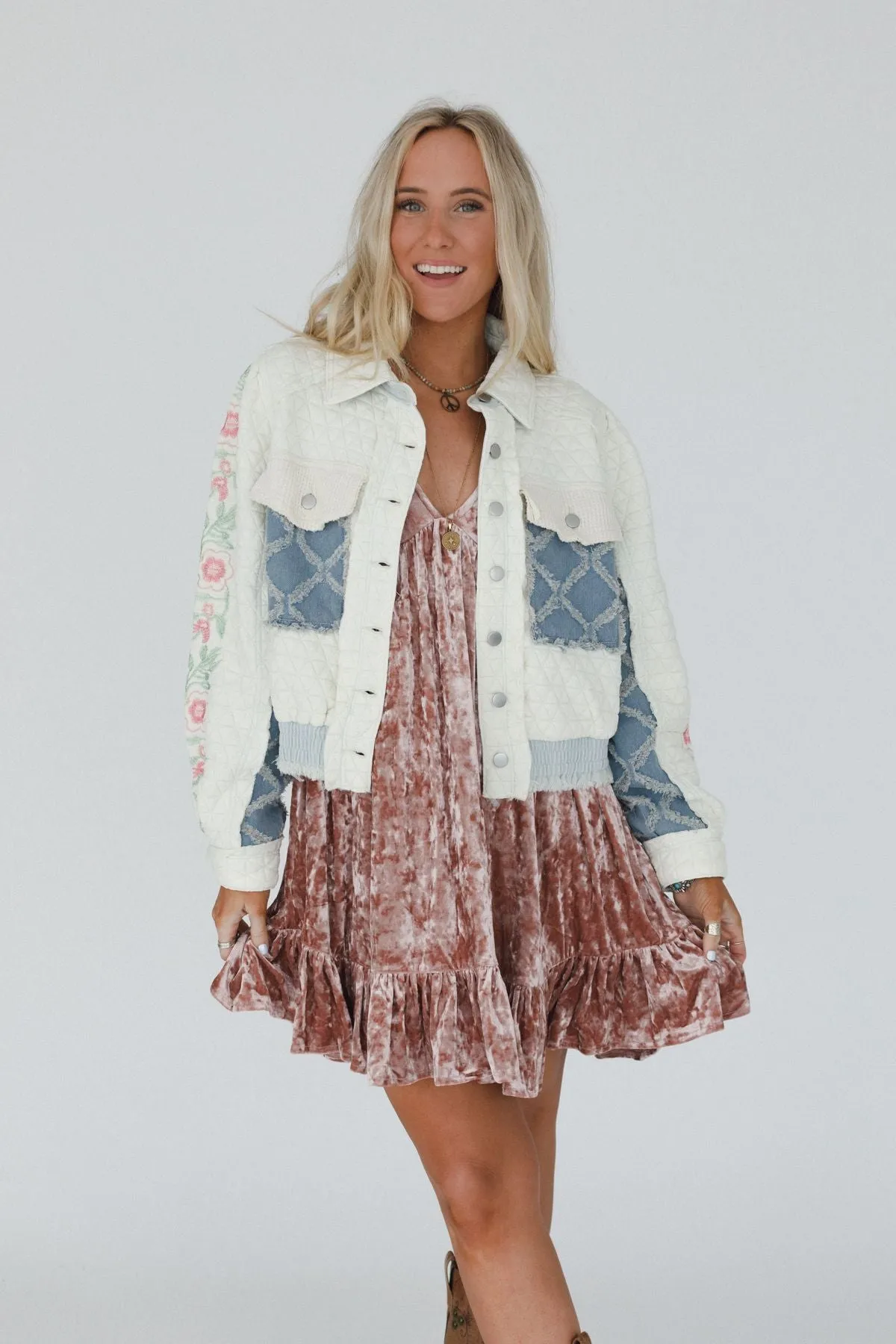 On The Vine Quilted Jacket - Ivory