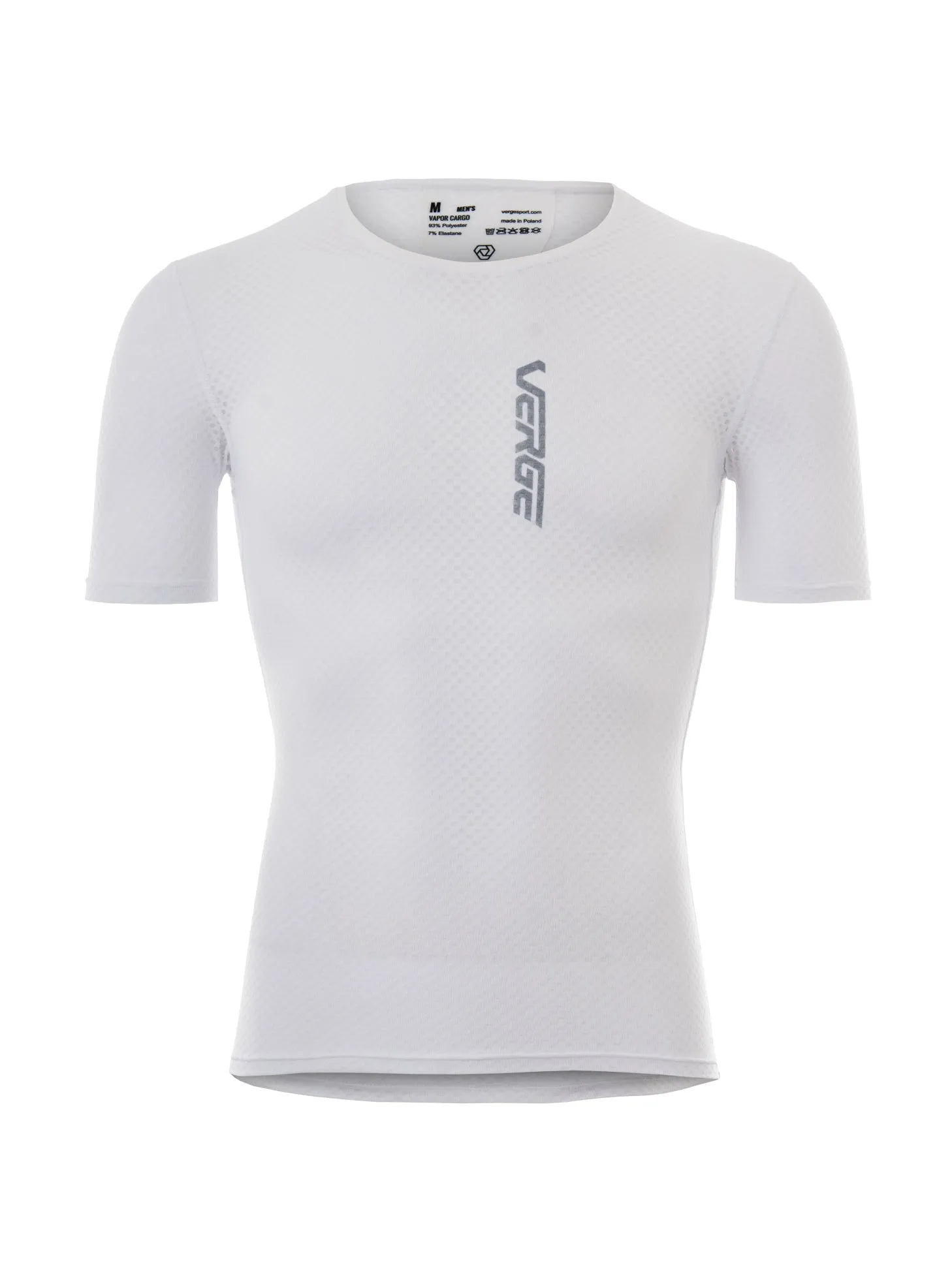 PAIN CAVE SS CARGO BASE LAYER - MEN WHITE