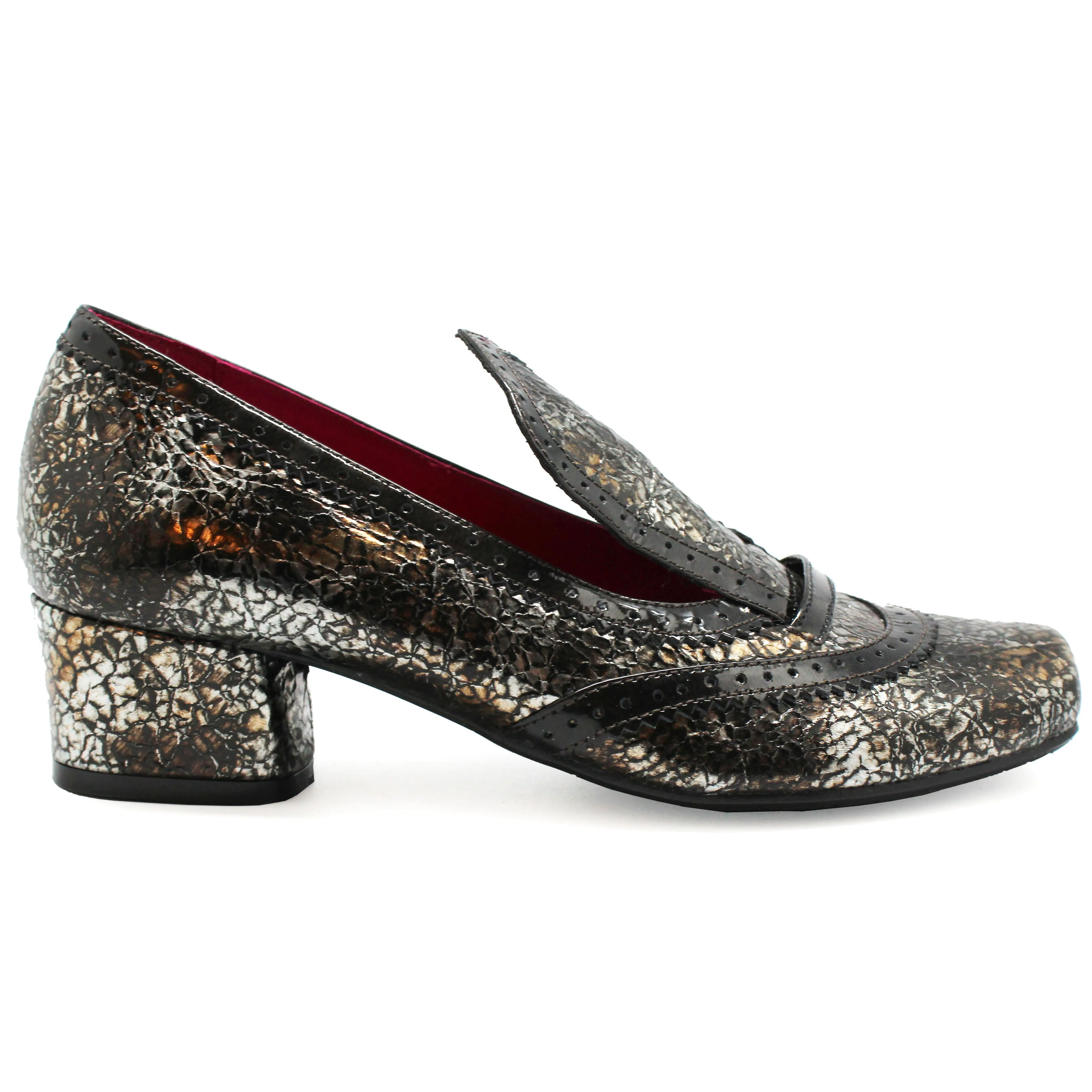 Persi - Bronze/Pewter low heel shoe