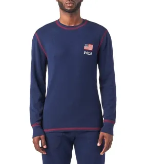 Ralph Lauren Men's Long Sleeve Thermal Shirt Blue Size XX-Large