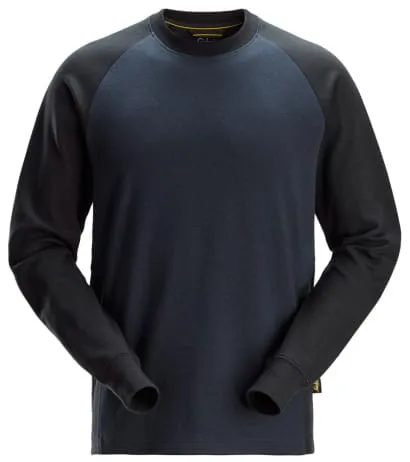 Snickers Workwear 2840 Two Tone Coloured Sweatshirt Work Jumper with Profiling Space