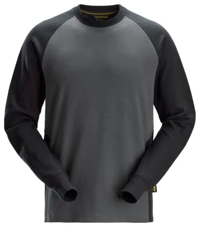 Snickers Workwear 2840 Two Tone Coloured Sweatshirt Work Jumper with Profiling Space