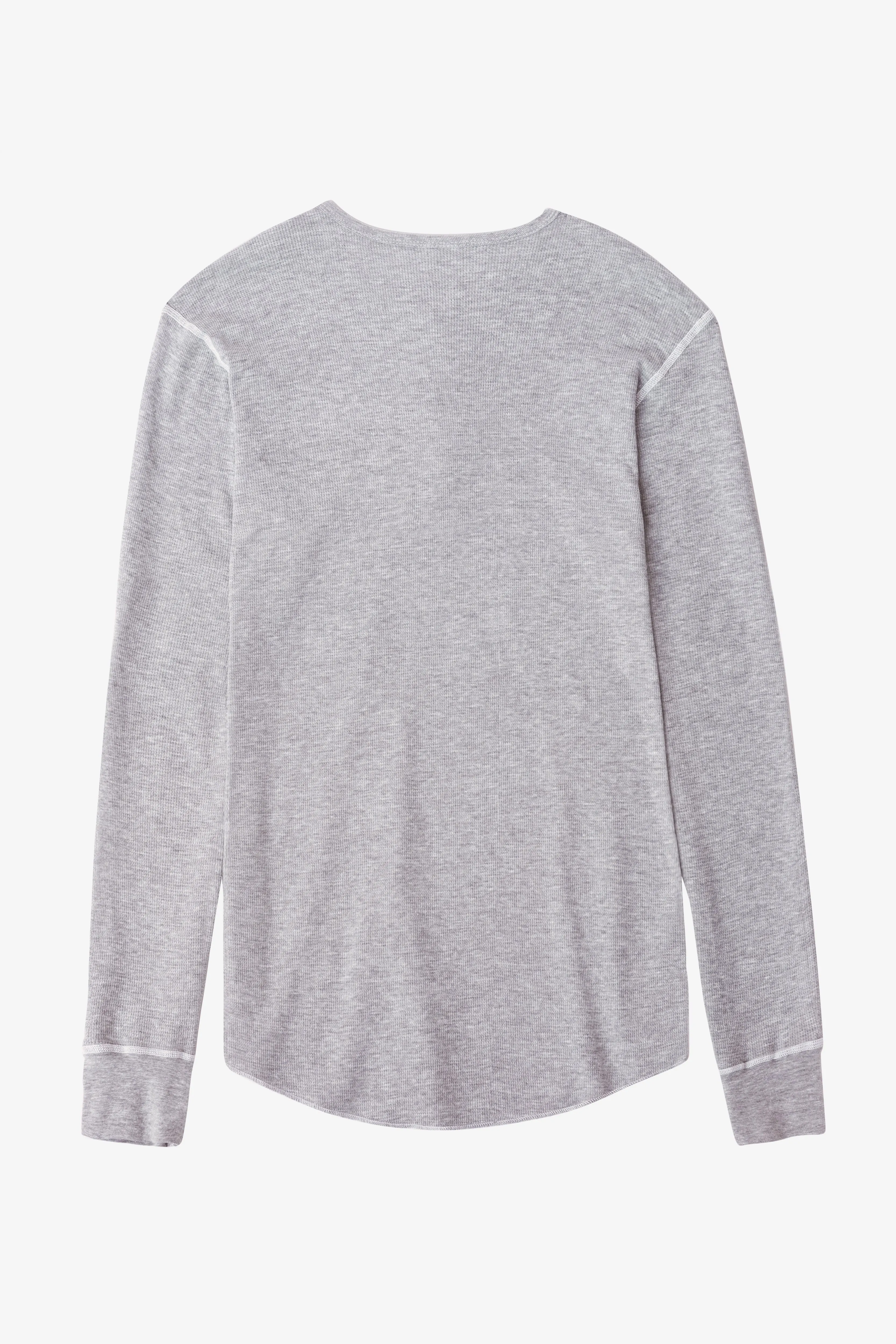 T457 - Poly-Cotton Thermal Long Sleeve Henley