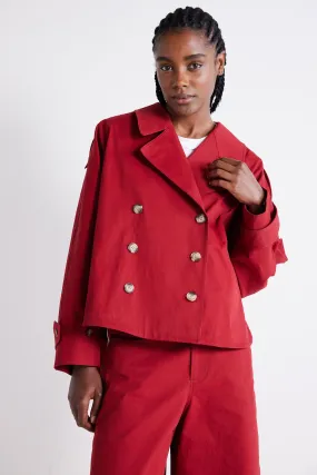 The Oversized Twill Trench